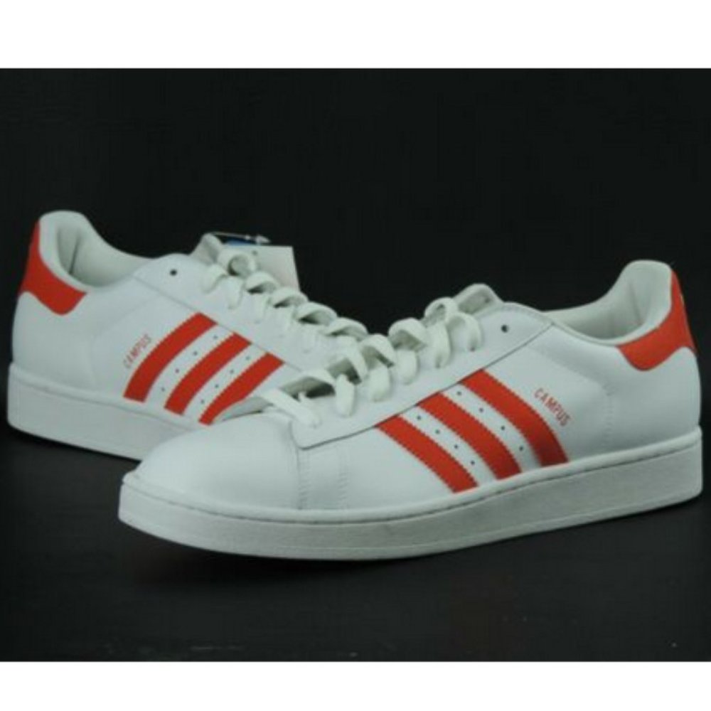 Adidas Campus II Mens Shoes White Red - Picture 8 of 12